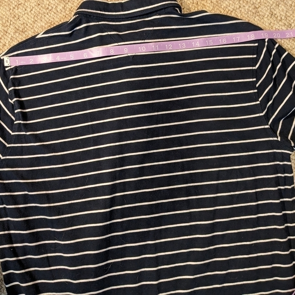 TOMMY Hilfiger Polo shirt size XL, Navy with white - Picture 6 of 8